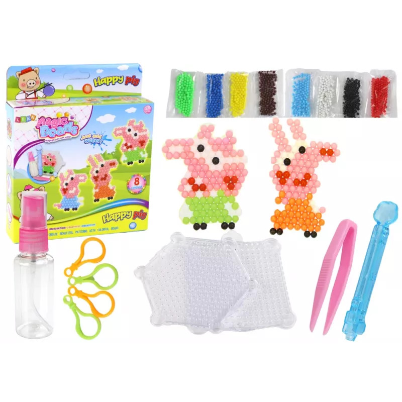 LEAN TOYS DIY Magic Water Beads Set 8 Pig Colors