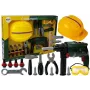 LEAN TOYS DIY rinkinys su akumuliatoriniu grąžtu, akiniais ir šalmu