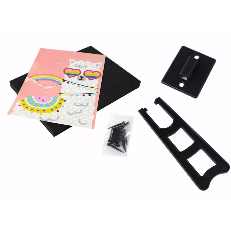 LEAN TOYS DIY rinkinys su blizgučiais Aukštakulnių Pelėdos rėmelis Spalvingas