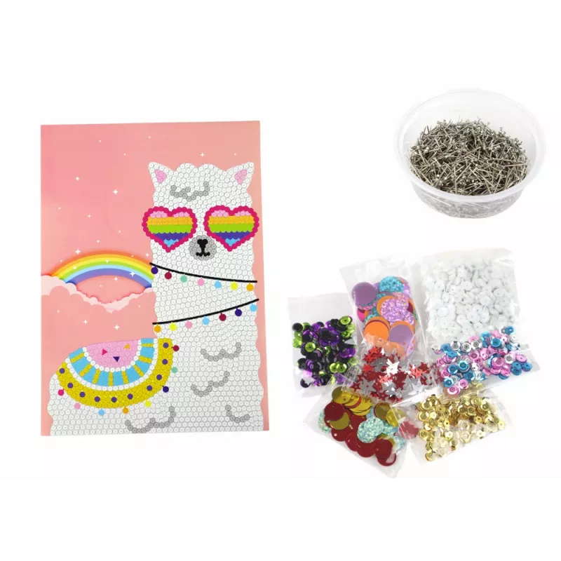 LEAN TOYS DIY rinkinys su blizgučiais Aukštakulnių Pelėdos rėmelis Spalvingas