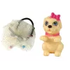 LEAN TOYS Lėlė Vaikams Emily Su Šunimi Ilgais Plaukais