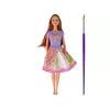 LEAN TOYS Lėlė su ilgais plaukais ir dažoma suknele