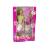 LEAN TOYS Lėlė su ilgais plaukais ir dažymo suknele