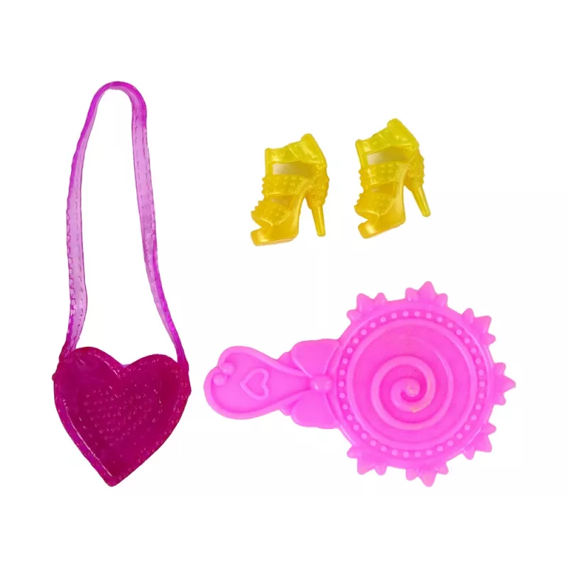 LEAN TOYS Lėlė su ilgais plaukais ir dažymo suknele