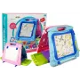 LEAN TOYS Dvipusė piešimo lenta su žymekliais ir magnetais