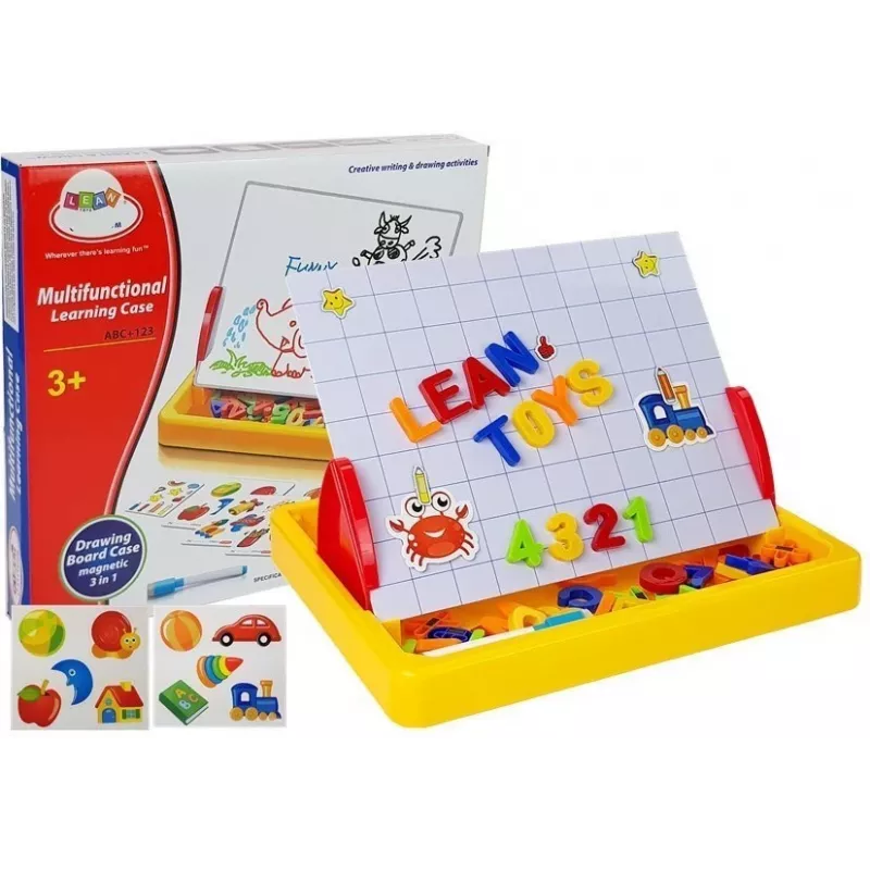 LEAN TOYS Piešimo lenta su magnetukais