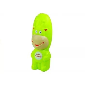 LEAN TOYS Piešimo projektorius Karvė 3 diskai Markeriai Žalia 3in1