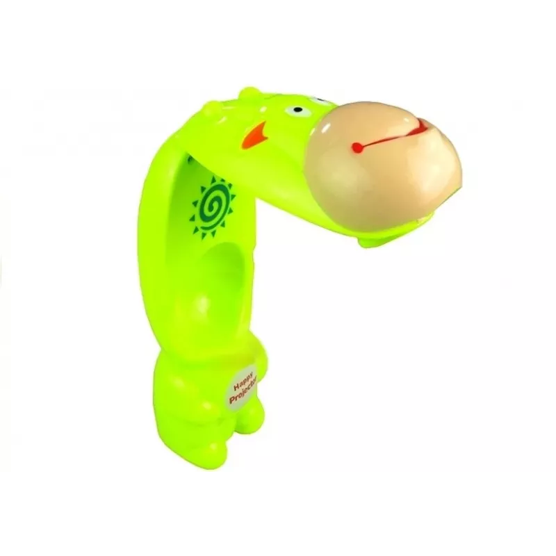 LEAN TOYS Piešimo projektorius Karvė 3 diskai Markeriai Žalia 3in1
