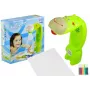 LEAN TOYS Piešimo projektorius Karvė 3 diskai Markeriai Žalia 3in1