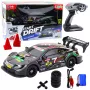LEAN TOYS Drift Car RC juodos anglies spalvos 30 km/h 1:16