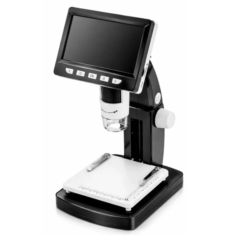 LEAN TOYS Mokomasis skaitmeninis mikroskopas su 4,3 colio LCD ekranu, USB, LED, 1000x didinimu