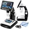 LEAN TOYS Mokomasis skaitmeninis mikroskopas su 4,3 colio LCD ekranu, USB, LED, 1000x didinimu