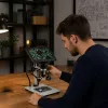 LEAN TOYS Mokomasis skaitmeninis mikroskopas su nuotolinio valdymo pultu, laidinis, 1200X, LCD 7 colių HD kamera