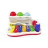 LEAN TOYS Lavinamasis cimbolai su plaktuku ir spalvotais kamuoliukais mažyliams