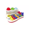 LEAN TOYS Lavinamasis cimbolai su plaktuku ir spalvotais kamuoliukais mažyliams