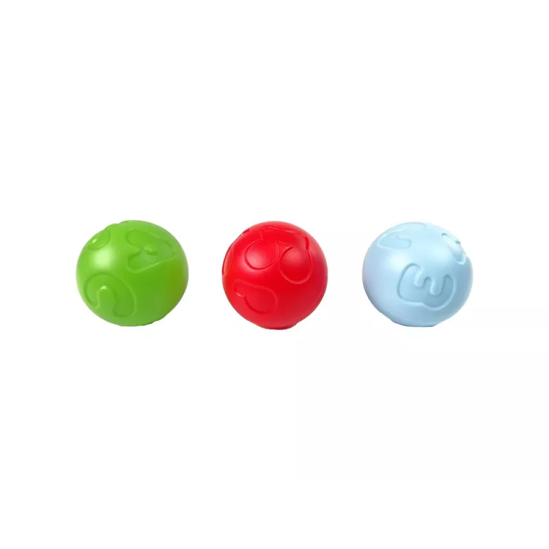 LEAN TOYS Lavinamasis cimbolai su plaktuku ir spalvotais kamuoliukais mažyliams