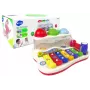 LEAN TOYS Lavinamasis cimbolai su plaktuku ir spalvotais kamuoliukais mažyliams