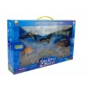 LEAN TOYS Educational Figurines Sea Animals 8 Pieces Sharks Seal Dolphin Walrus Turtle