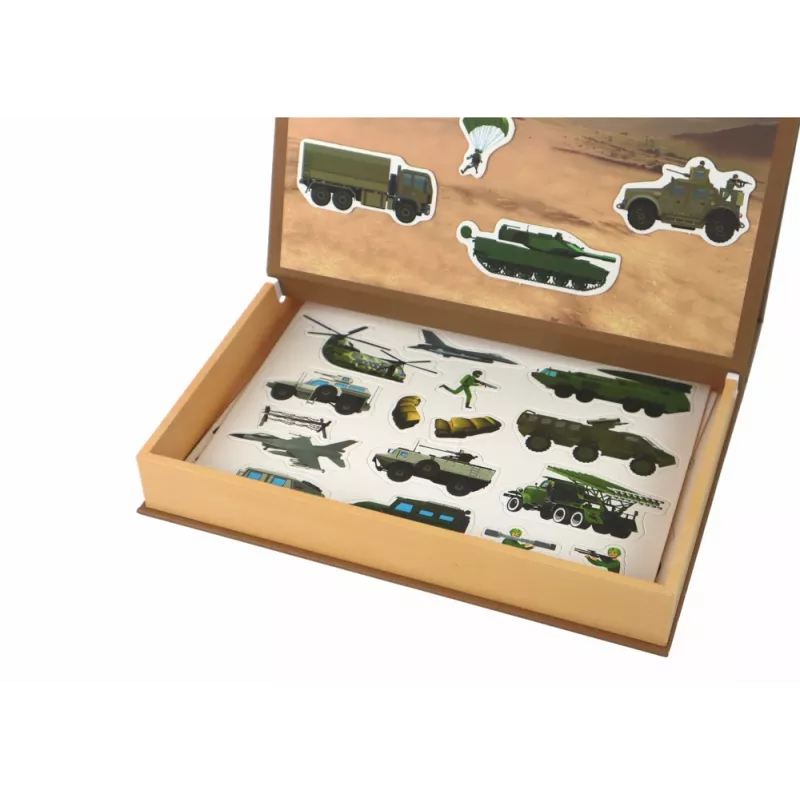 LEAN TOYS Educational Magnetic Puzzle Set - Land War Theme