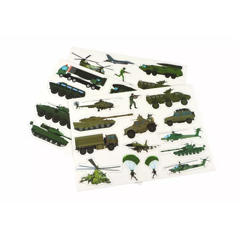 LEAN TOYS Educational Magnetic Puzzle Set - Land War Theme