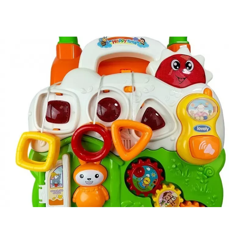 LEAN TOYS Edukacinis stūmikas kūdikiams su pianinu