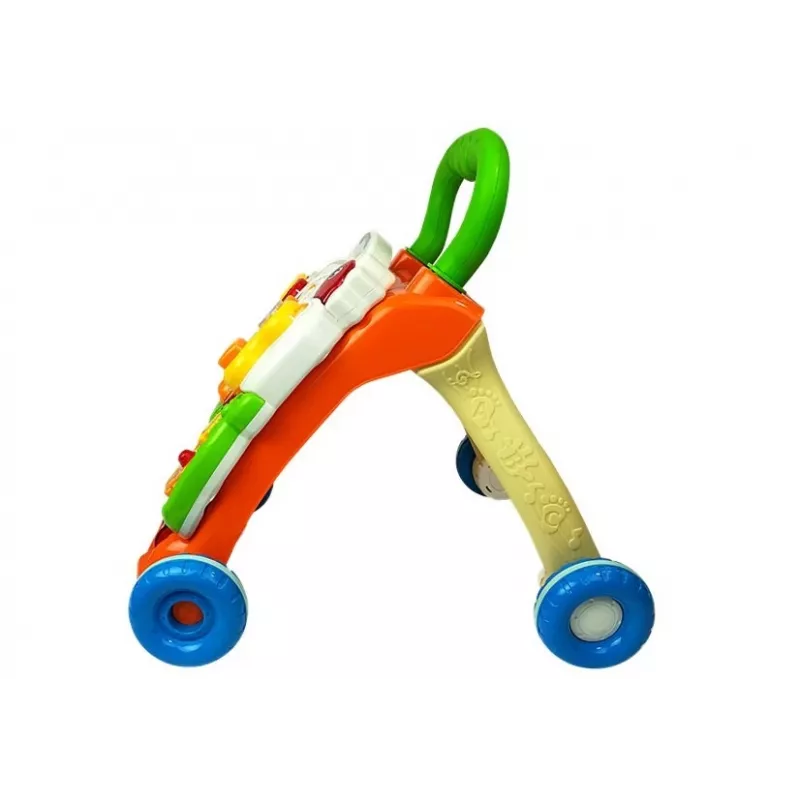 LEAN TOYS Edukacinis stūmikas kūdikiams su pianinu