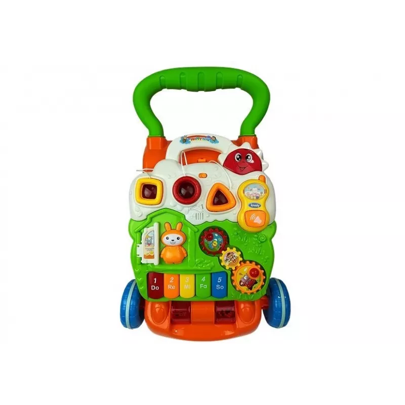LEAN TOYS Edukacinis stūmikas kūdikiams su pianinu