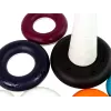 LEAN TOYS Mokomoji piramidė su lankeliais ir ančiuko ratuku