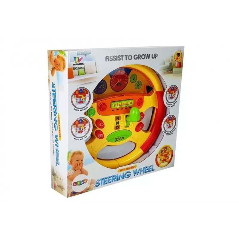 LEAN TOYS Vairas Mokomasis Kūdikiams su Garso ir Šviesos Efektais