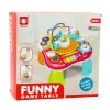 LEAN TOYS edukacinis stalas interaktyvus muzikinis skydelis pianinas 2 viename raudonas