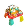 LEAN TOYS edukacinis stalas interaktyvus muzikinis skydelis pianinas 2 viename raudonas