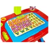 LEAN TOYS Edukacinis stalas su projektoriumi, kėde, kreidelėmis, magnetais, raidėmis ir skaičiais