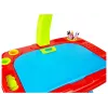 LEAN TOYS Edukacinis stalas su projektoriumi, kėde, kreidelėmis, magnetais, raidėmis ir skaičiais