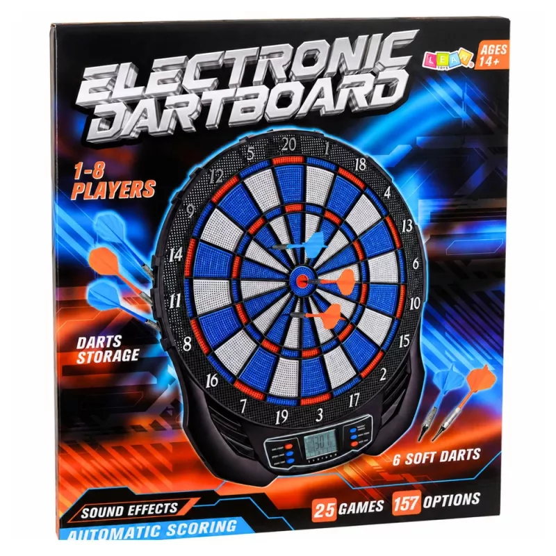 LEAN TOYS elektroninė LCD smiginio lenta arkadinis žaidimas 25 žaidimai 176 variantai