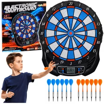 LEAN TOYS elektroninė LCD smiginio lenta arkadinis žaidimas 25 žaidimai 176 variantai