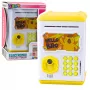 LEAN TOYS elektroninis seifas ATM taupyklė su PIN kodu vaikams Kapibara geltona