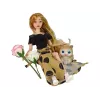 LEAN TOYS Emily Lėlė su Rožine Kate Ilgais Plaukais