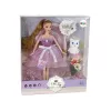 LEAN TOYS Emily Ilgaplaukė Balta Katė Kūdikio Lėlė