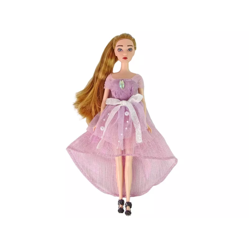 LEAN TOYS Emily Ilgaplaukė Balta Katė Kūdikio Lėlė