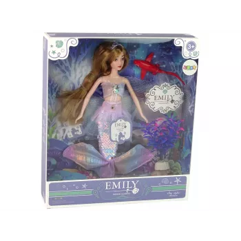 LEAN TOYS Emily the Mermaid Baby Doll Pink Accessories