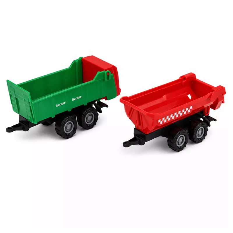 LEAN TOYS Ūkio rinkinys su traktoriumi, žemės ūkio transporto priemonėmis, gyvūnais ir aksesuarais – 28 dalių žaidimų rinkinys
