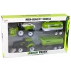 LEAN TOYS Ūkio transporto priemonių rinkinys Traktorius Kombainas Cisterna Puspriekabė