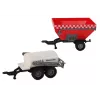 LEAN TOYS Ūkininko traktorius + 2 ūkio mašinos ūkio sunkvežimio rinkinys