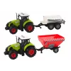 LEAN TOYS Ūkininko traktorius + 2 ūkio mašinos ūkio sunkvežimio rinkinys