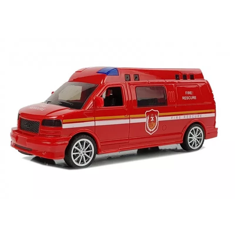 LEAN TOYS Fire Department Auto su virvele, šviesomis ir garsu