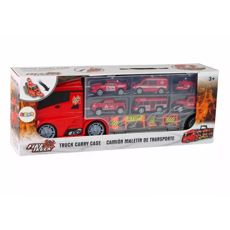 LEAN TOYS Fire Department Truck Tow Truck Toy Cars Set