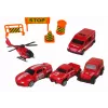 LEAN TOYS Fire Department Truck Tow Truck Toy Cars Set