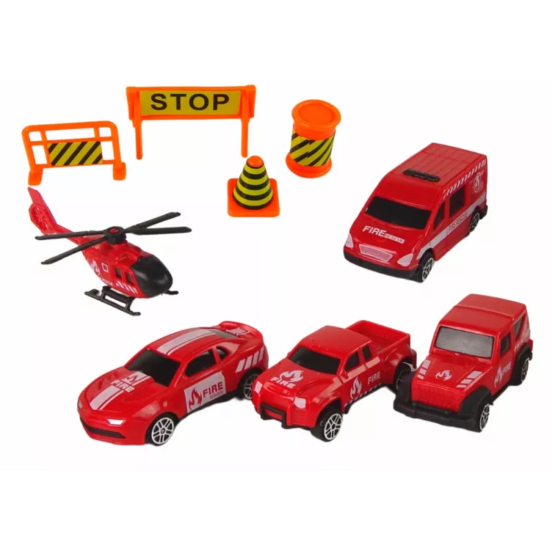 LEAN TOYS Fire Department Truck Tow Truck Toy Cars Set
