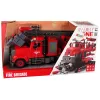 LEAN TOYS Gaisrinis automobilis su atsukamaisiais priedais, raudonas