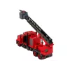 LEAN TOYS Gaisrinis automobilis su atsukamaisiais priedais, raudonas